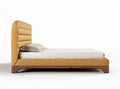Lit contemporain en tissu pour chambre - 200 x 160 x 30cm